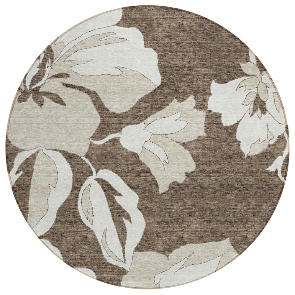 Chantille ACN857 Brown 8' x 8' Rug. Picture 1
