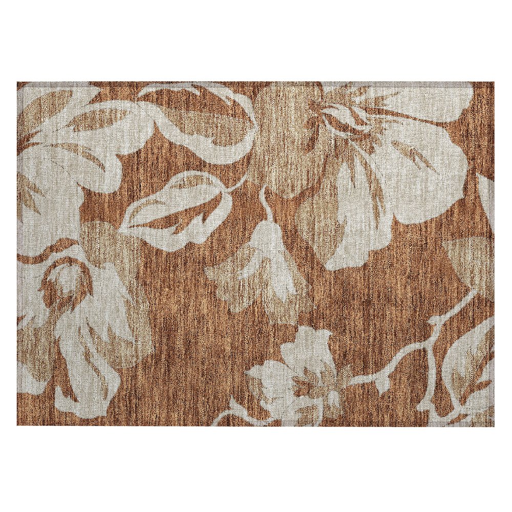 Chantille ACN857 Orange 1'8" x 2'6" Rug. Picture 1