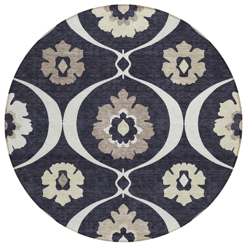 Chantille ACN858 Black 8' x 8' Rug. Picture 1
