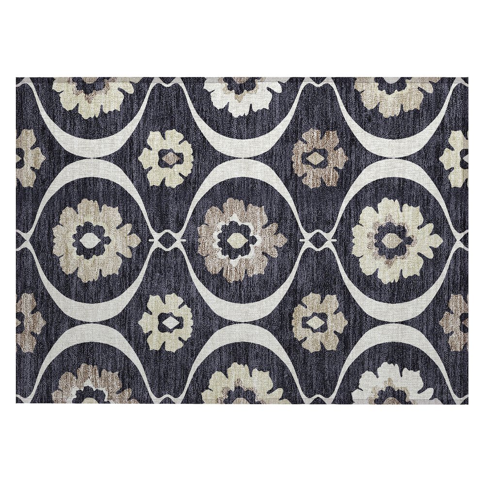 Chantille ACN858 Black 1'8" x 2'6" Rug. Picture 1