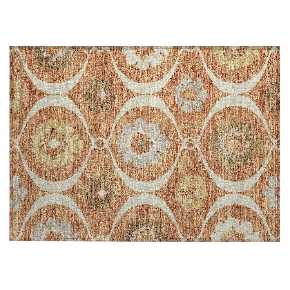 Chantille ACN858 Orange 1'8" x 2'6" Rug. Picture 1