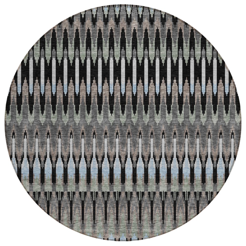 Chantille ACN860 Black 8' x 8' Rug. Picture 1