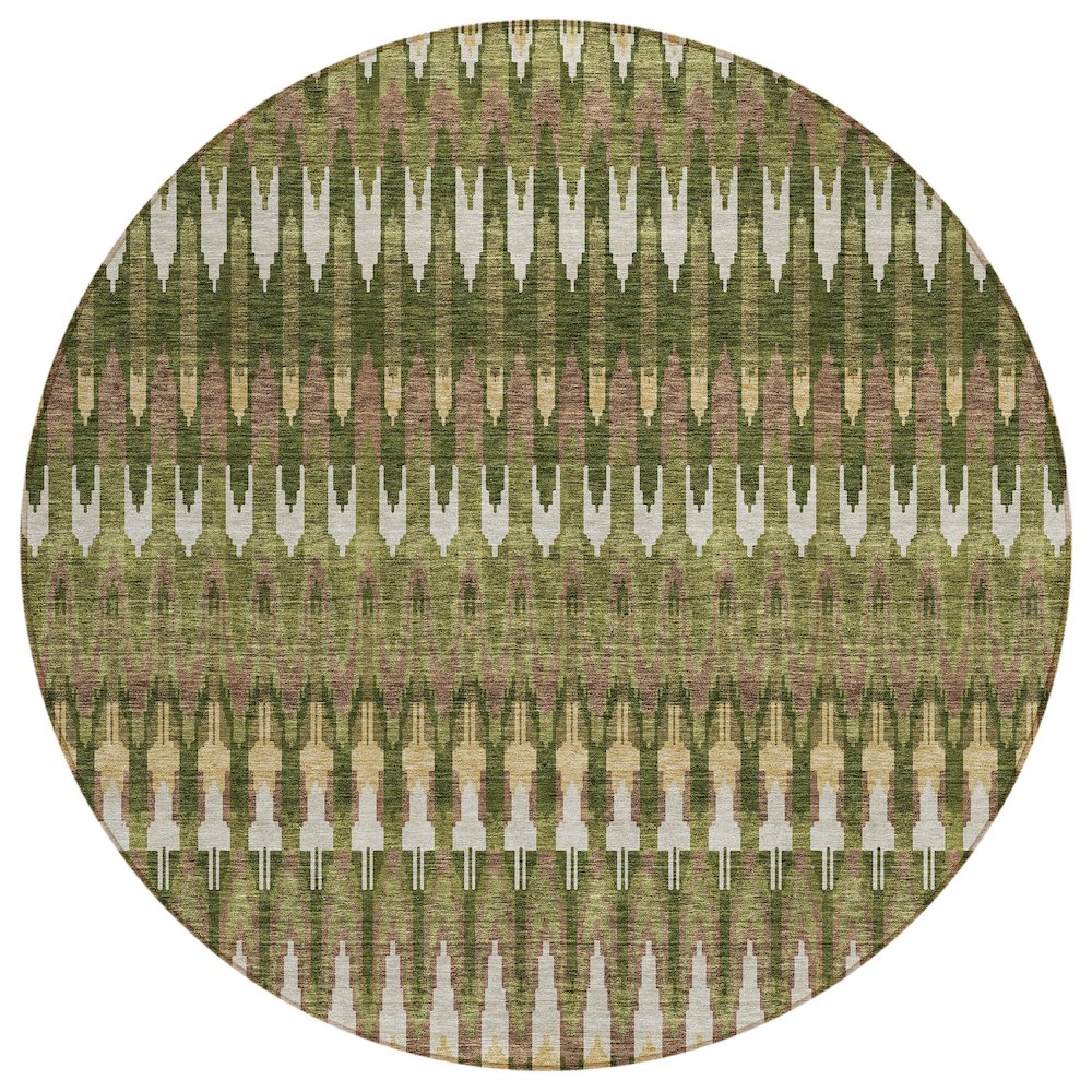 Chantille ACN860 Green 8' x 8' Rug. Picture 1