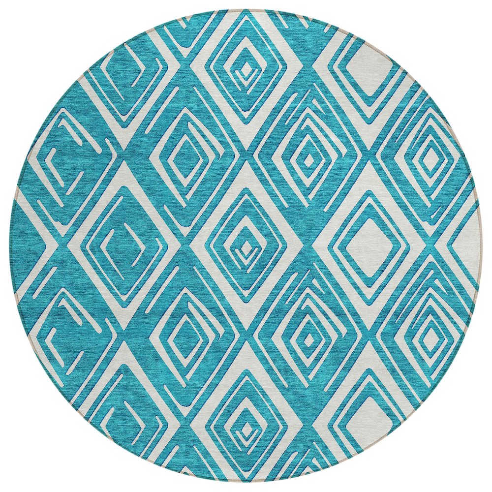 Chantille ACN862 Teal 8' x 8' Rug. Picture 1