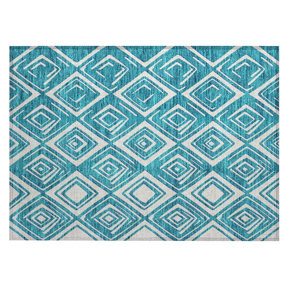 Chantille ACN862 Teal 1'8" x 2'6" Rug. Picture 1