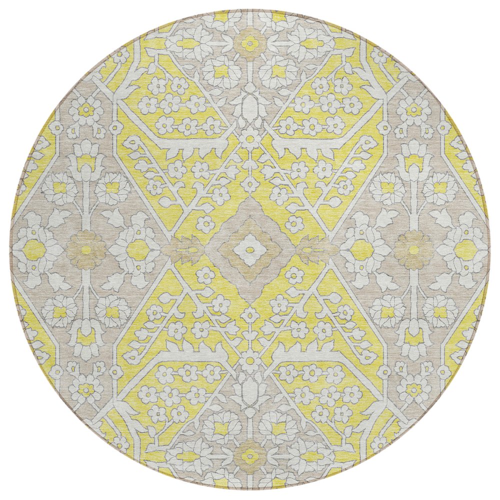 Chantille ACN863 Gold 8' x 8' Rug. Picture 1