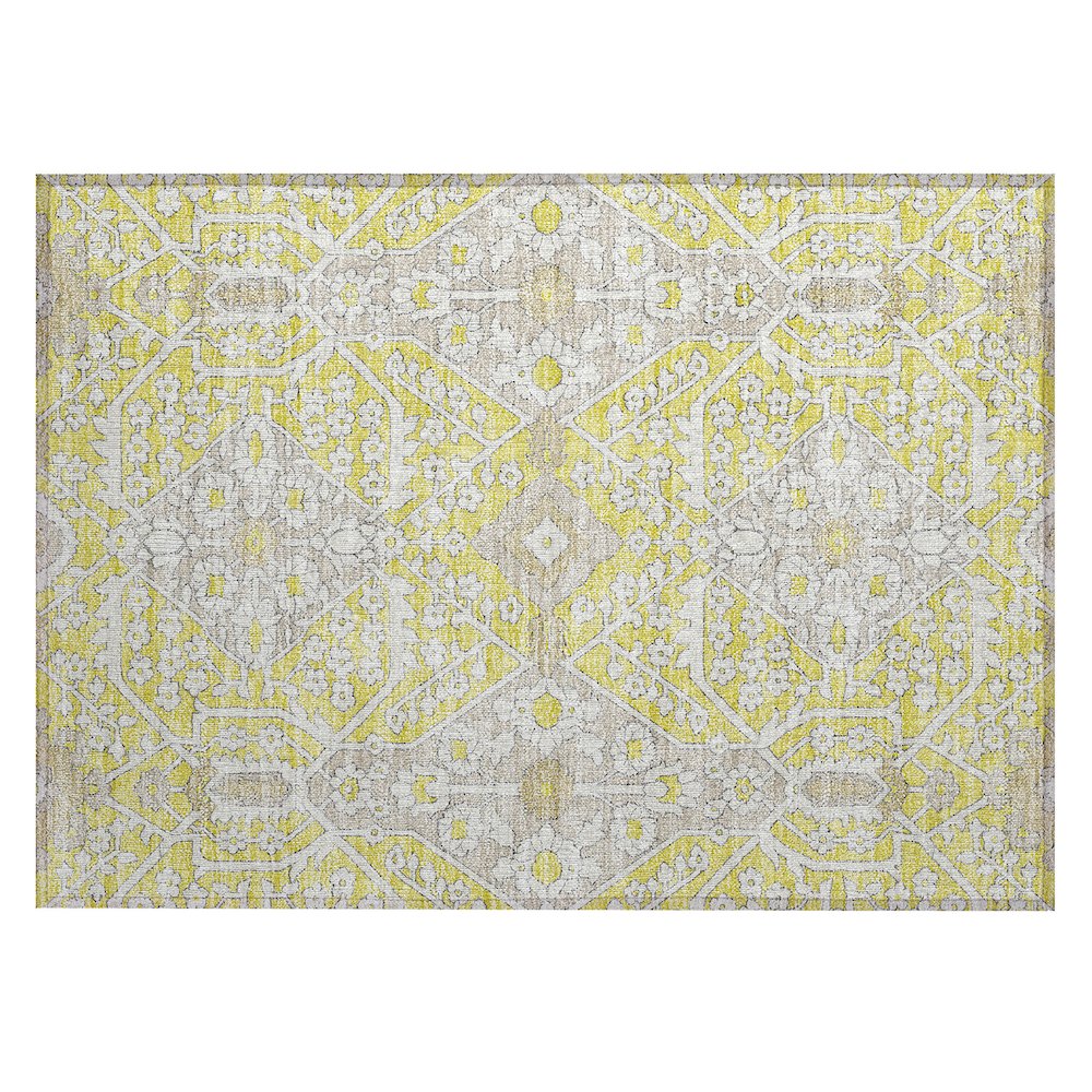 Chantille ACN863 Gold 1'8" x 2'6" Rug. Picture 1