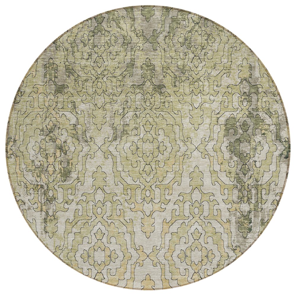 Chantille ACN864 Green 8' x 8' Rug. Picture 1
