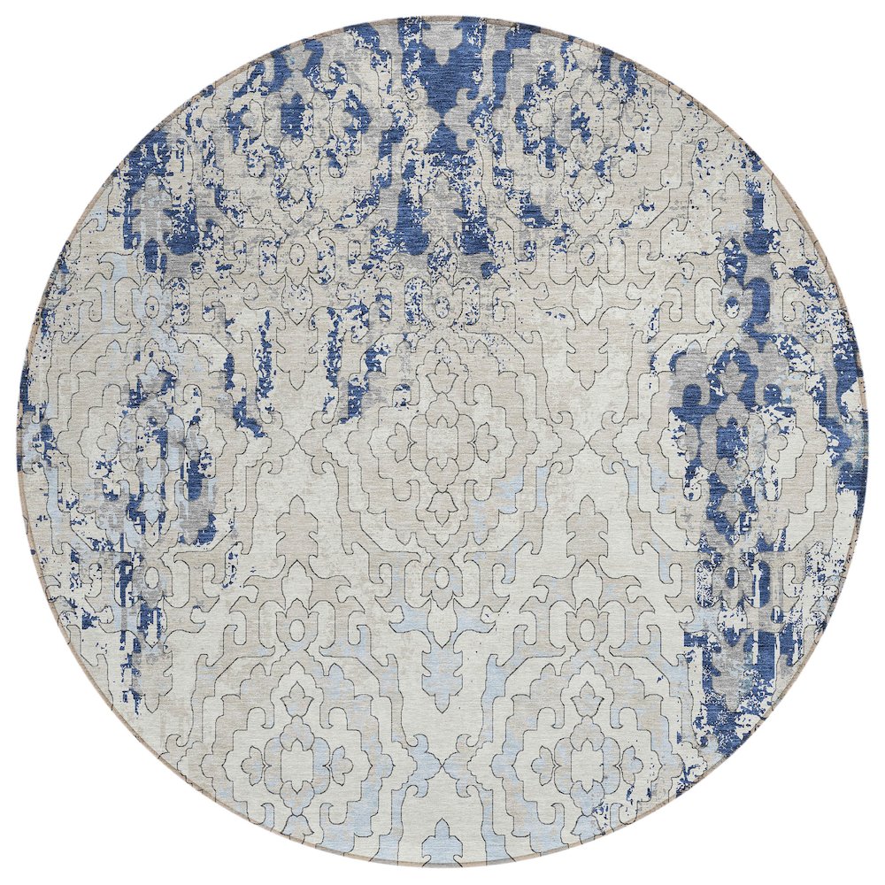Chantille ACN864 Blue 8' x 8' Rug. Picture 1