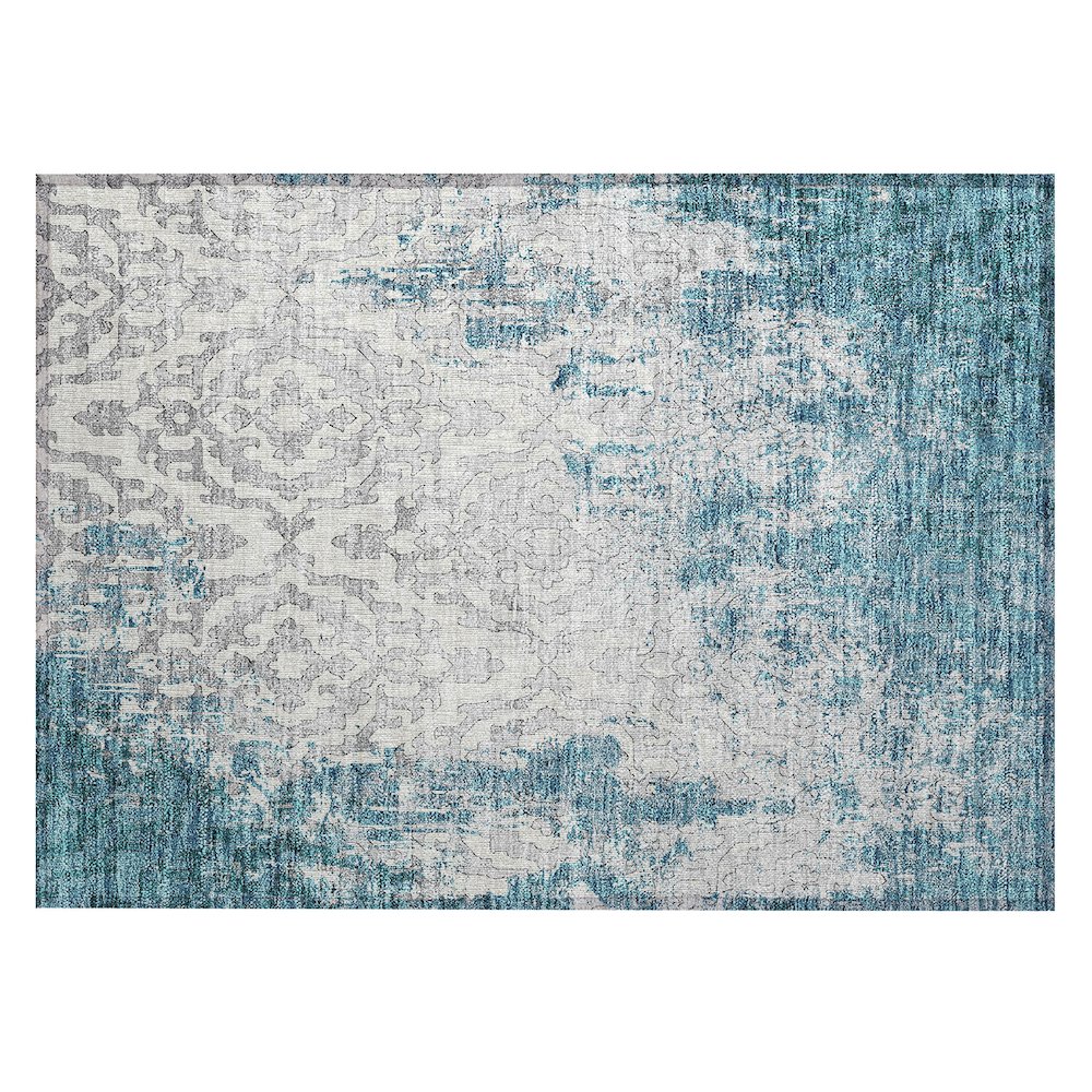 Chantille ACN864 Teal 1'8" x 2'6" Rug. Picture 1