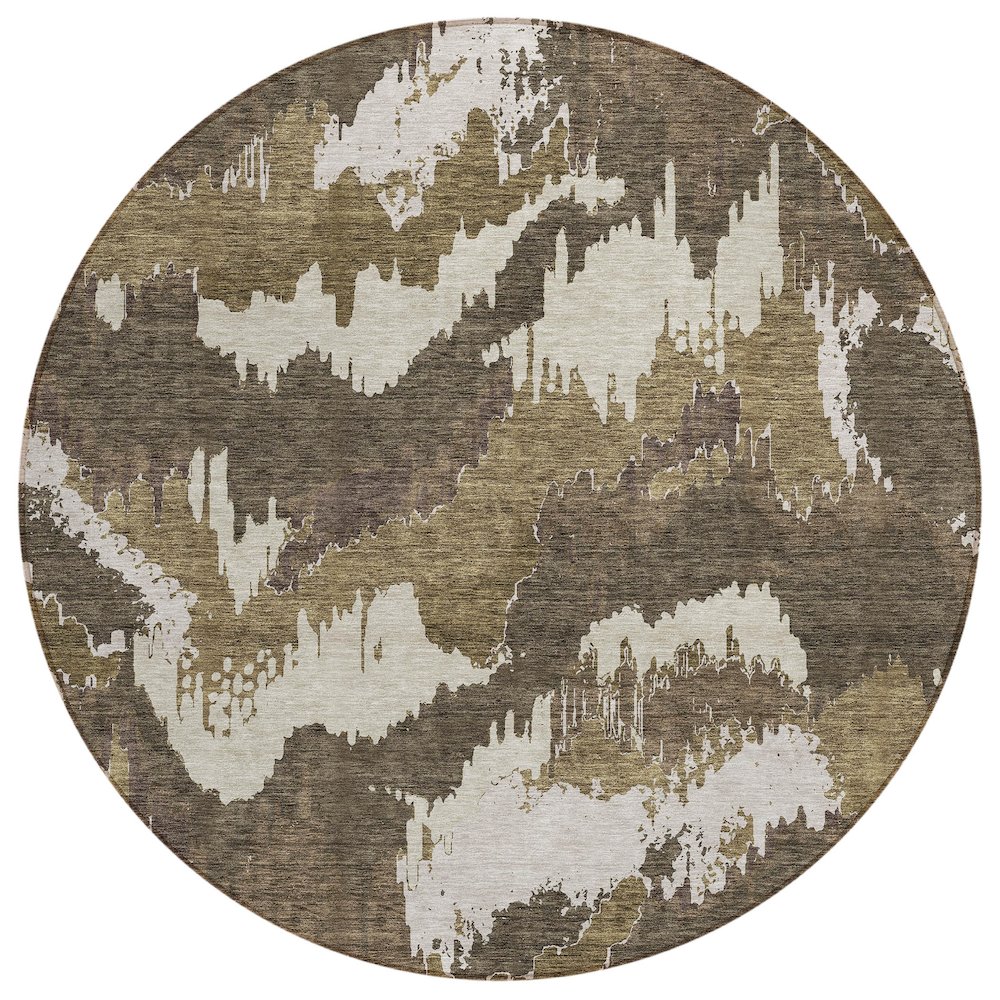 Chantille ACN865 Brown 8' x 8' Rug. Picture 1