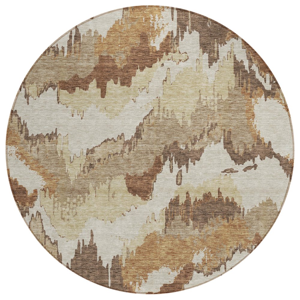 Chantille ACN865 Brown 8' x 8' Rug. Picture 1