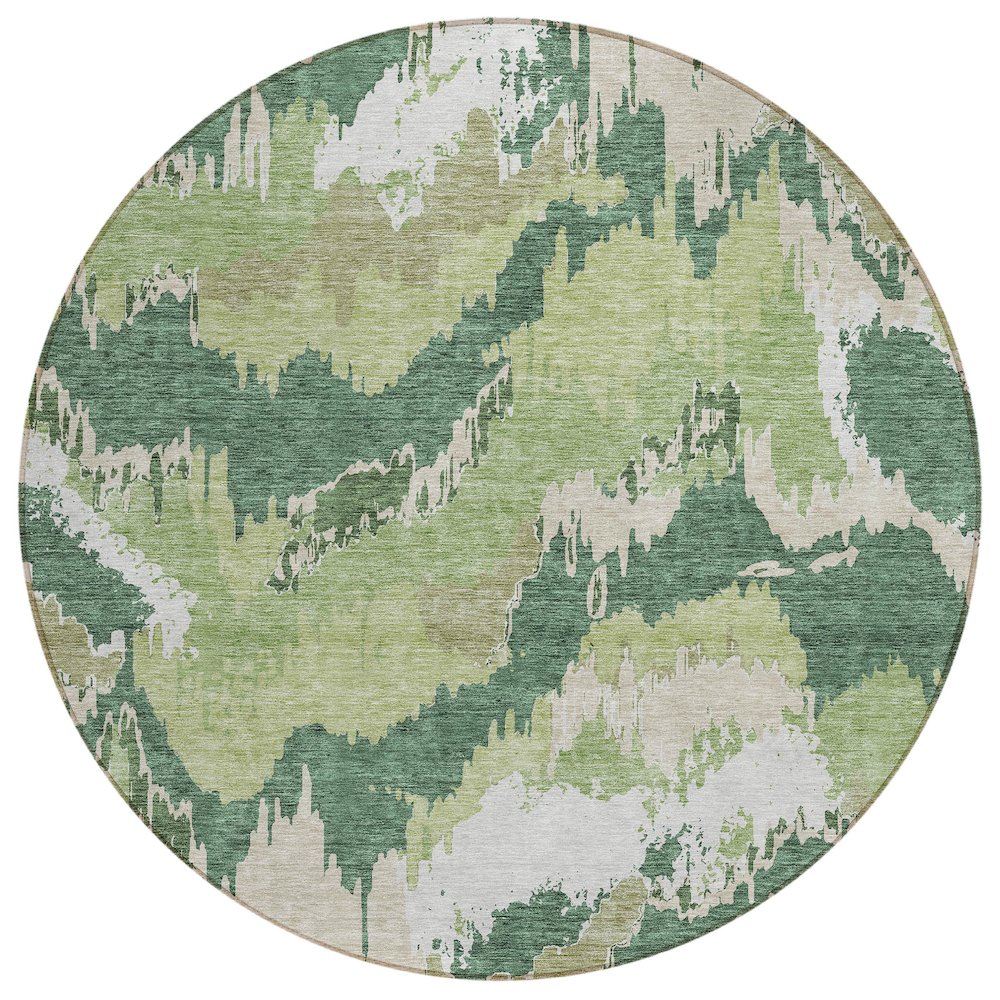 Chantille ACN865 Green 8' x 8' Rug. Picture 1