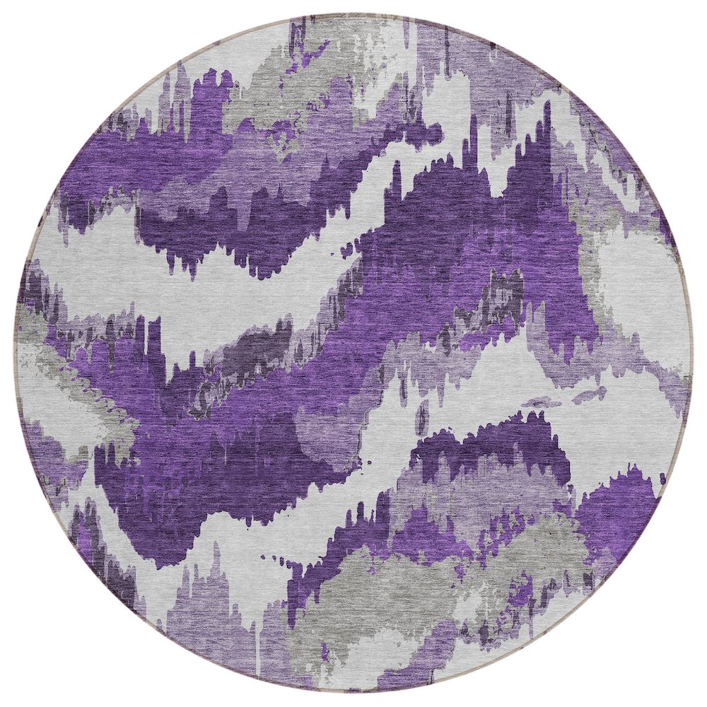 Chantille ACN865 Purple 8' x 8' Rug. Picture 1