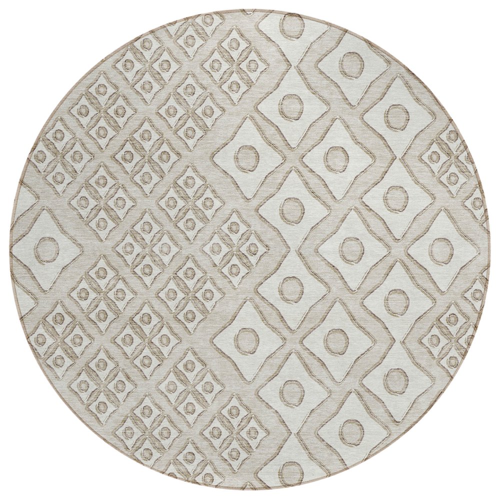 Chantille ACN866 Brown 8' x 8' Rug. Picture 1