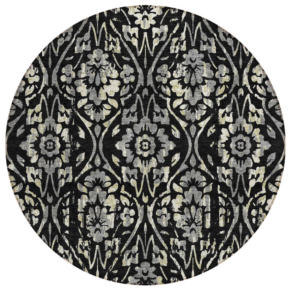 Chantille ACN868 Black 8' x 8' Rug. Picture 1