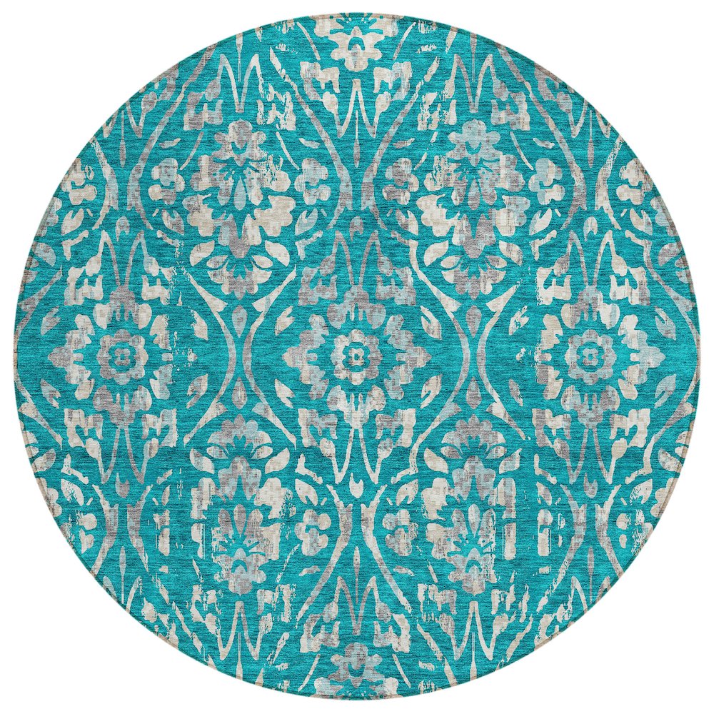 Chantille ACN868 Teal 8' x 8' Rug. Picture 1