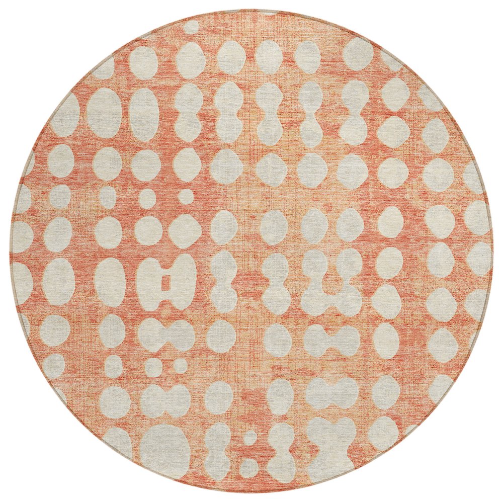 Chantille ACN869 Orange 8' x 8' Rug. Picture 1