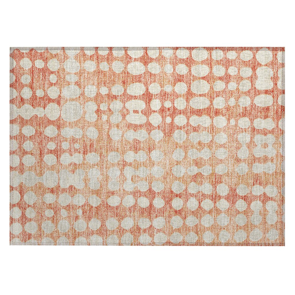 Chantille ACN869 Orange 1'8" x 2'6" Rug. Picture 1