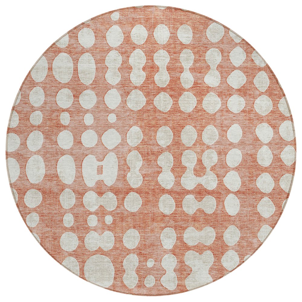 Chantille ACN869 Orange 8' x 8' Rug. Picture 1