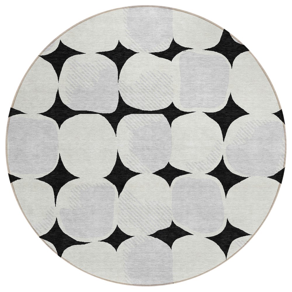 Chantille ACN870 Black 8' x 8' Rug. Picture 1
