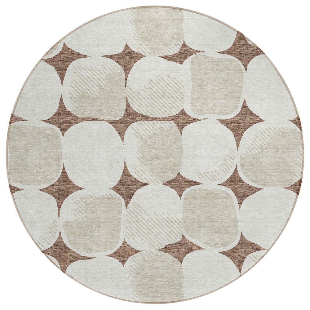 Chantille ACN870 Brown 8' x 8' Rug. Picture 1