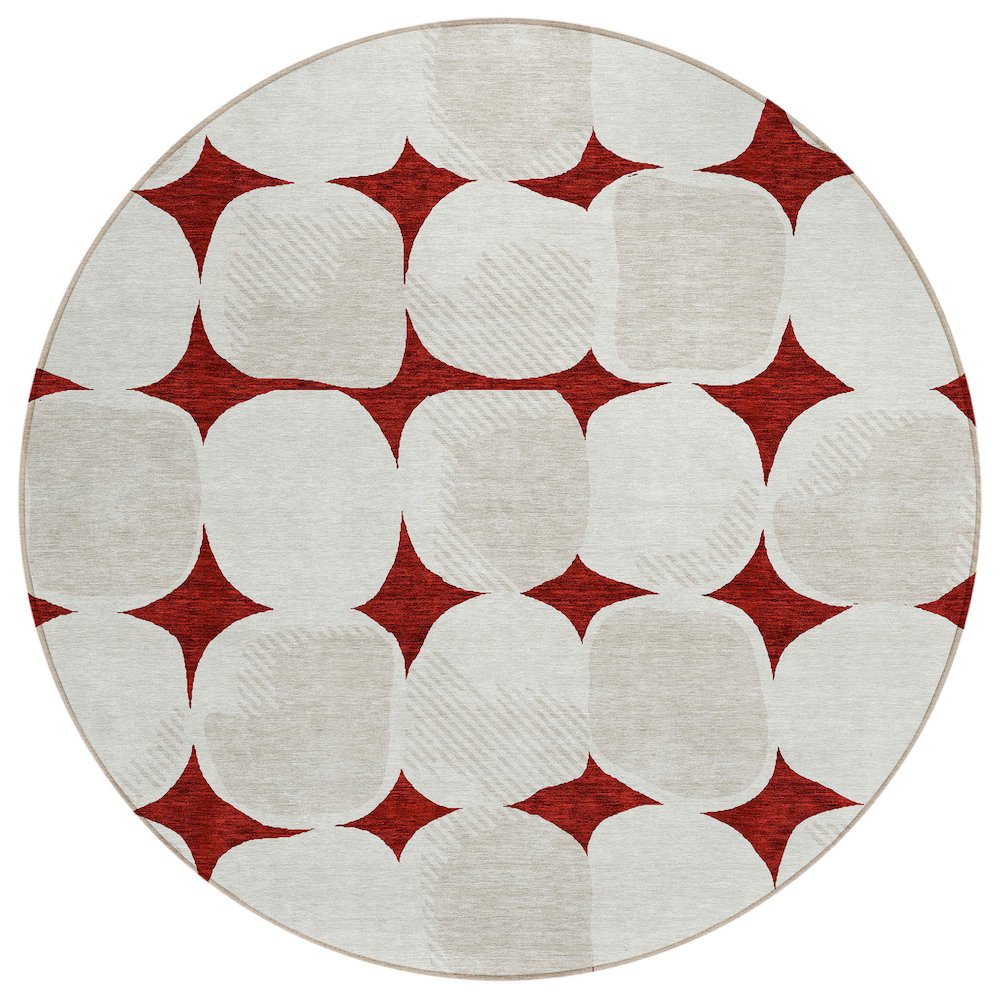 Chantille ACN870 Red 8' x 8' Rug. Picture 1
