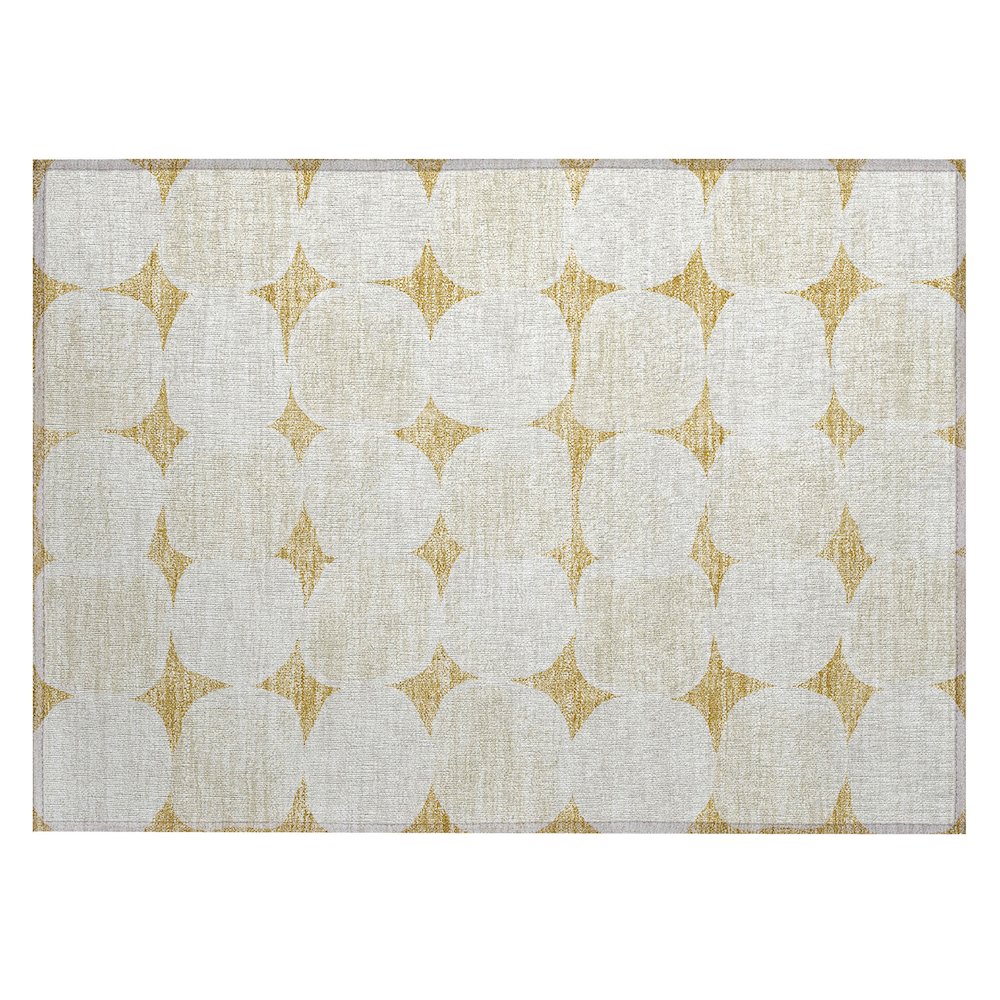 Chantille ACN870 Gold 1'8" x 2'6" Rug. Picture 1
