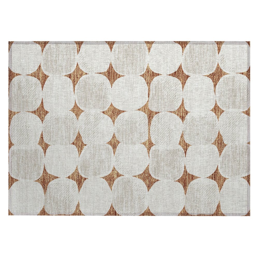 Chantille ACN870 Orange 1'8" x 2'6" Rug. Picture 1