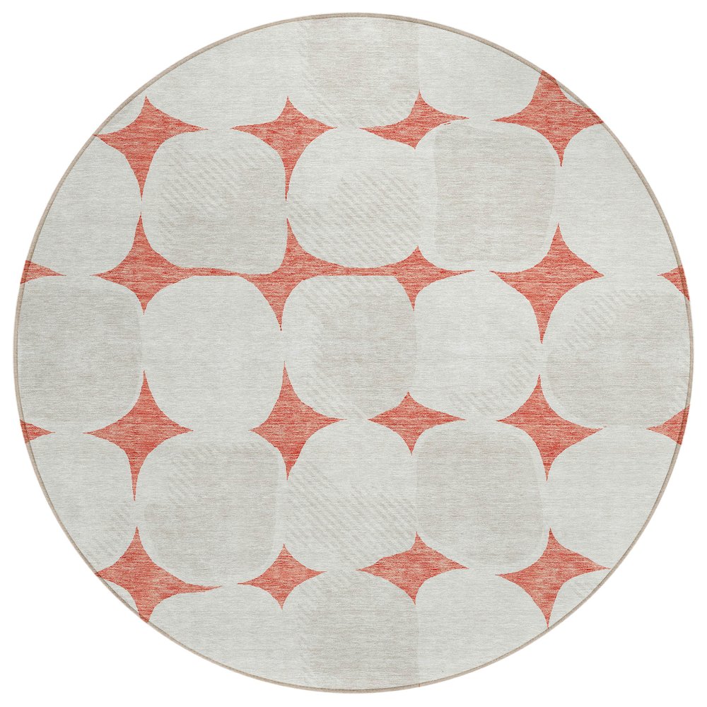 Chantille ACN870 Orange 8' x 8' Rug. Picture 1