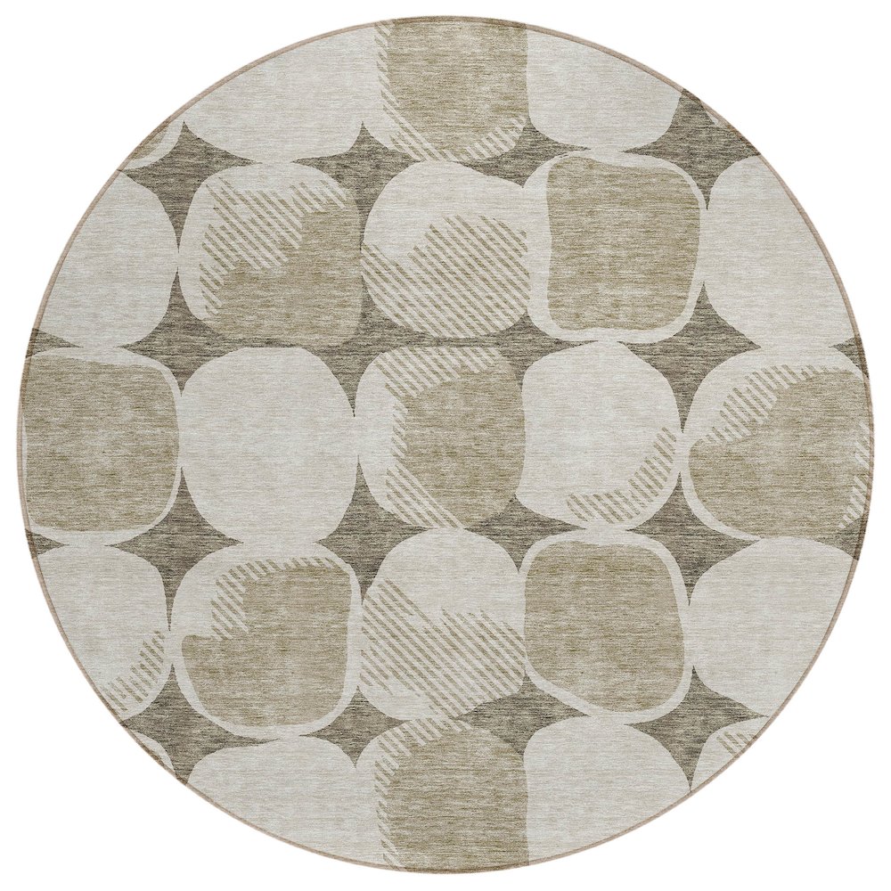 Chantille ACN870 Brown 8' x 8' Rug. Picture 1