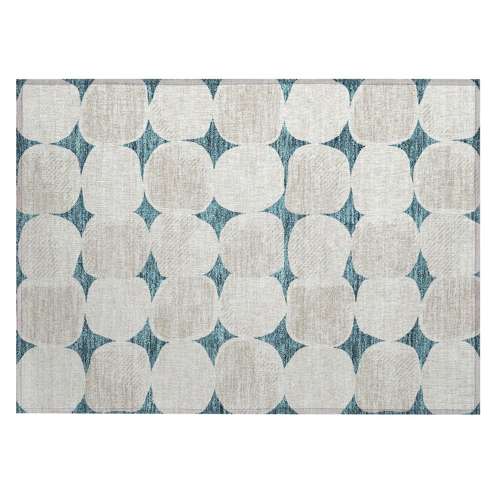 Chantille ACN870 Teal 1'8" x 2'6" Rug. Picture 1
