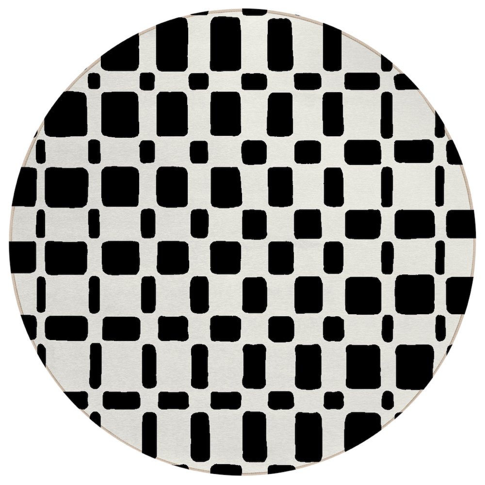 Chantille ACN871 Black 8' x 8' Rug. Picture 1