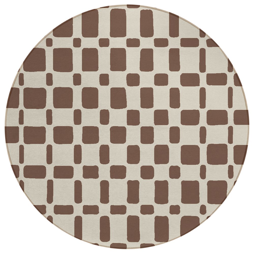 Chantille ACN871 Brown 8' x 8' Rug. Picture 1