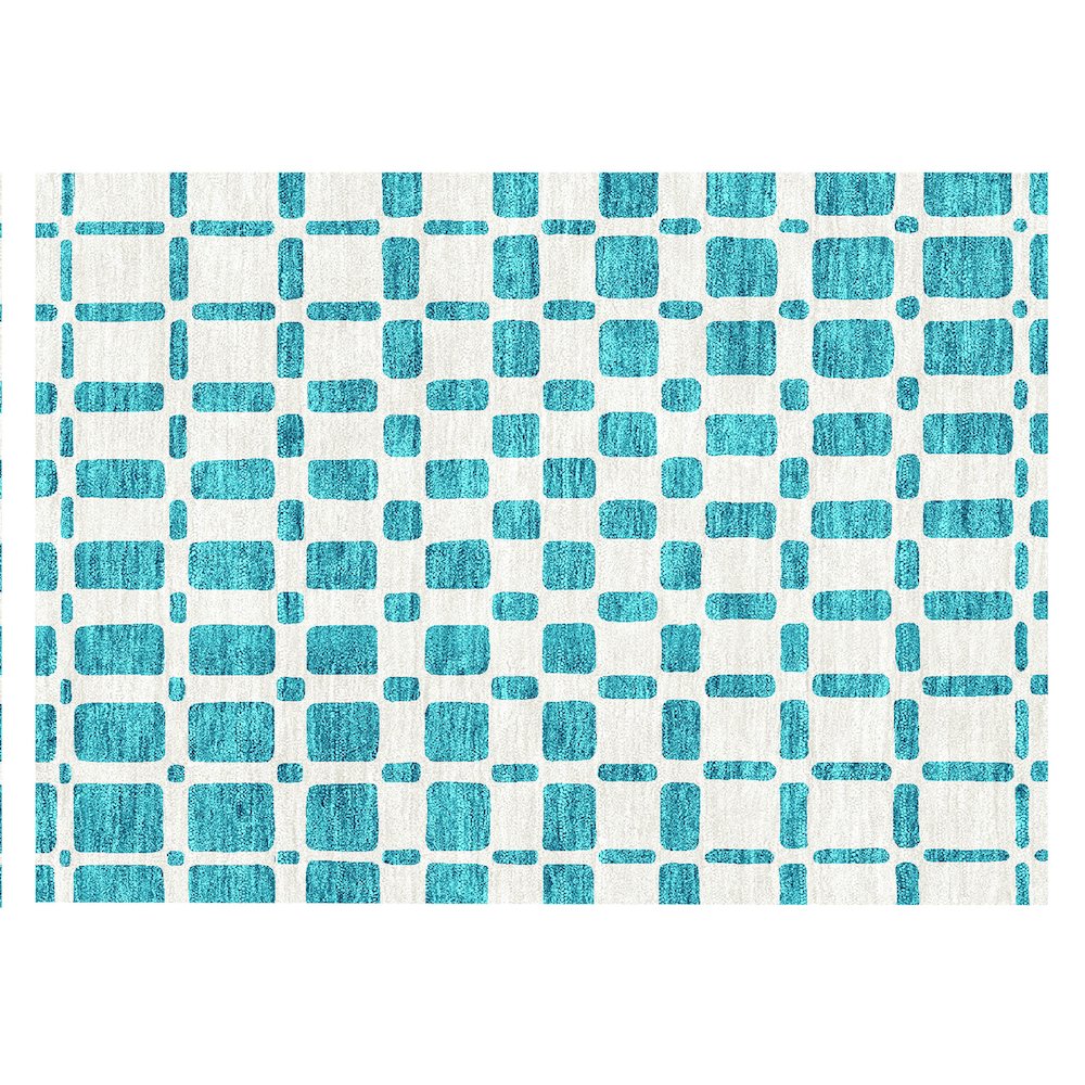Chantille ACN871 Teal 1'8" x 2'6" Rug. Picture 1