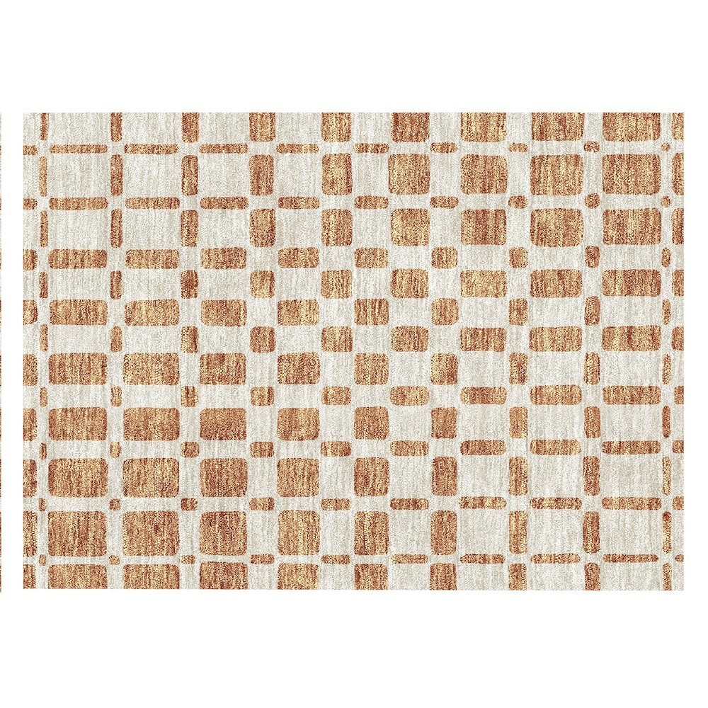 Chantille ACN871 Orange 1'8" x 2'6" Rug. Picture 1