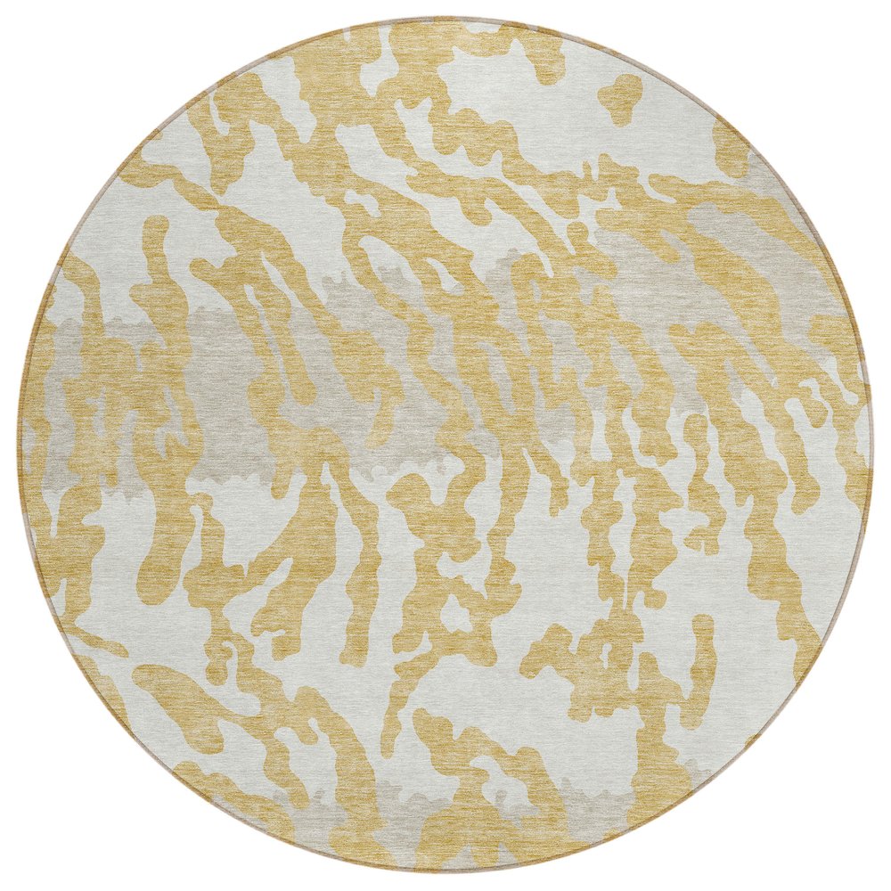 Chantille ACN873 Gold 8' x 8' Rug. Picture 1