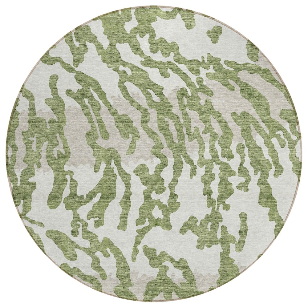 Chantille ACN873 Green 8' x 8' Rug. Picture 1
