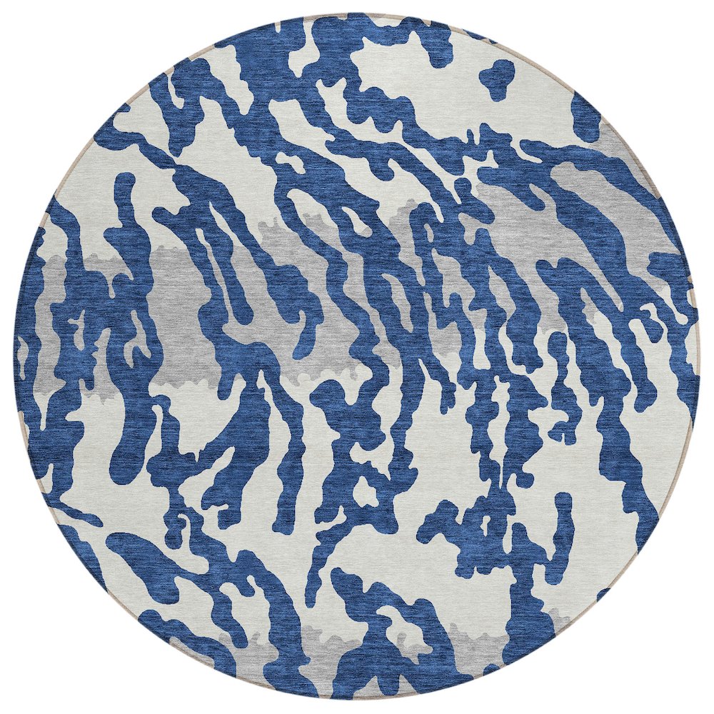 Chantille ACN873 Blue 8' x 8' Rug. Picture 1