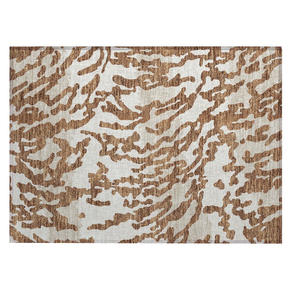 Chantille ACN873 Orange 1'8" x 2'6" Rug. Picture 1