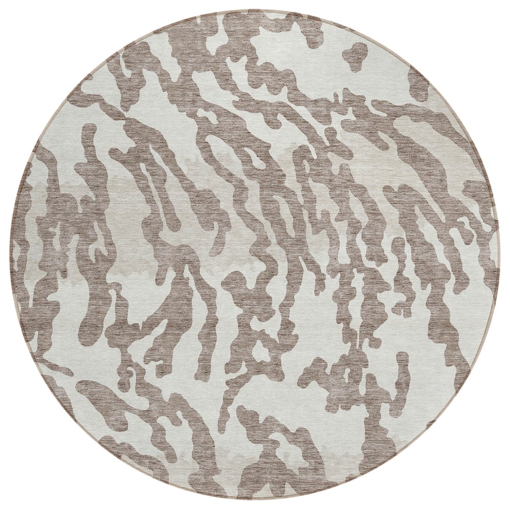 Chantille ACN873 Brown 8' x 8' Rug. Picture 1