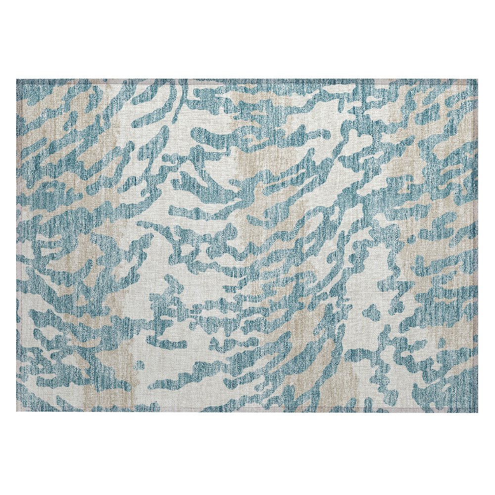 Chantille ACN873 Teal 1'8" x 2'6" Rug. Picture 1