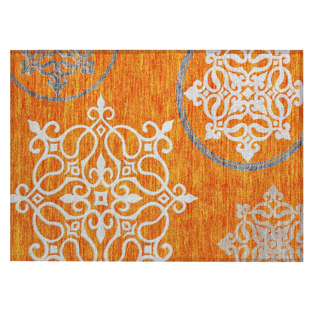 Chantille ACN874 Orange 1'8" x 2'6" Rug. Picture 1