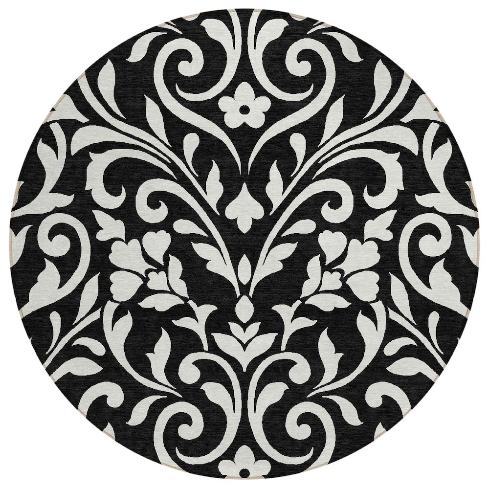 Chantille ACN875 Black 8' x 8' Rug. Picture 1