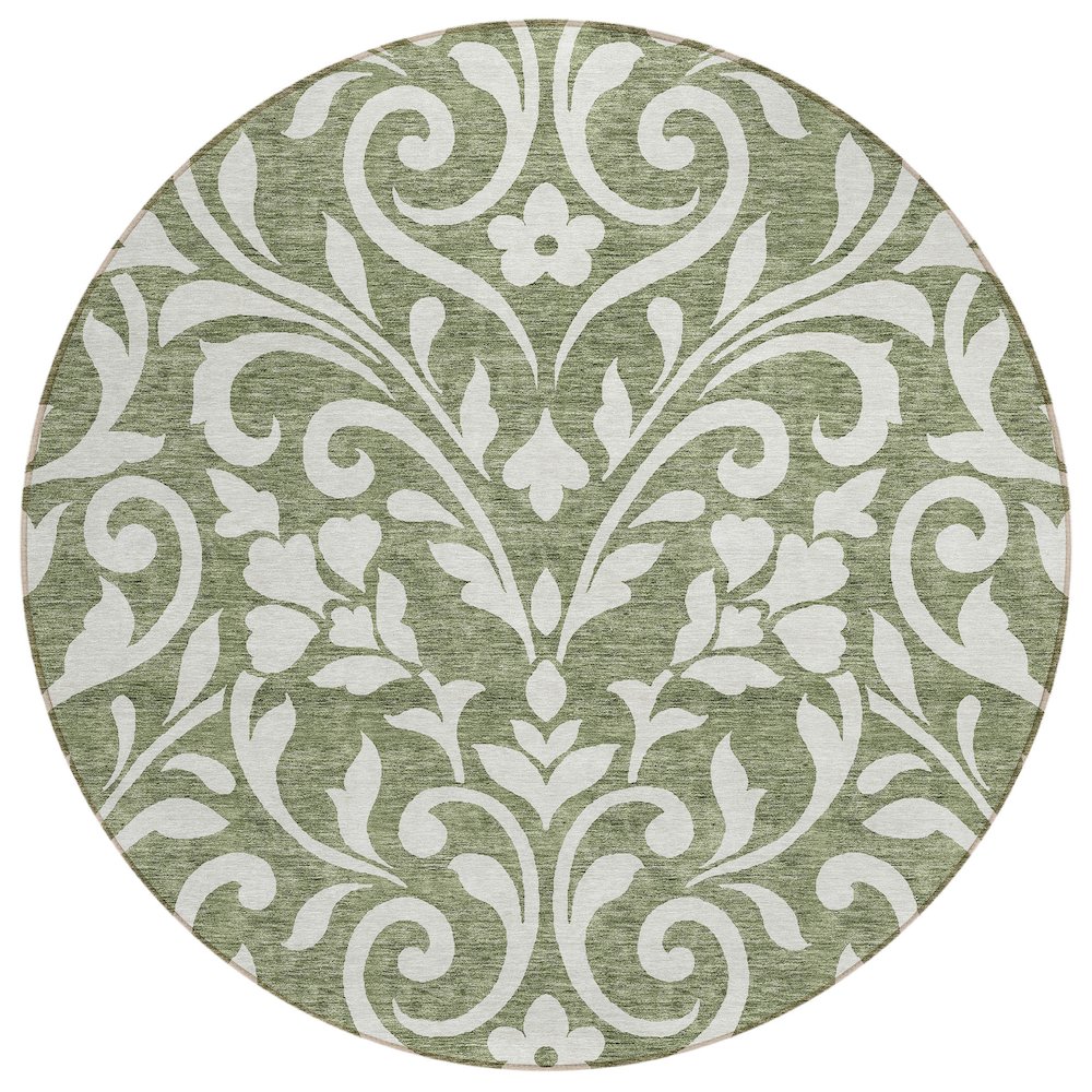 Chantille ACN875 Green 8' x 8' Rug. Picture 1