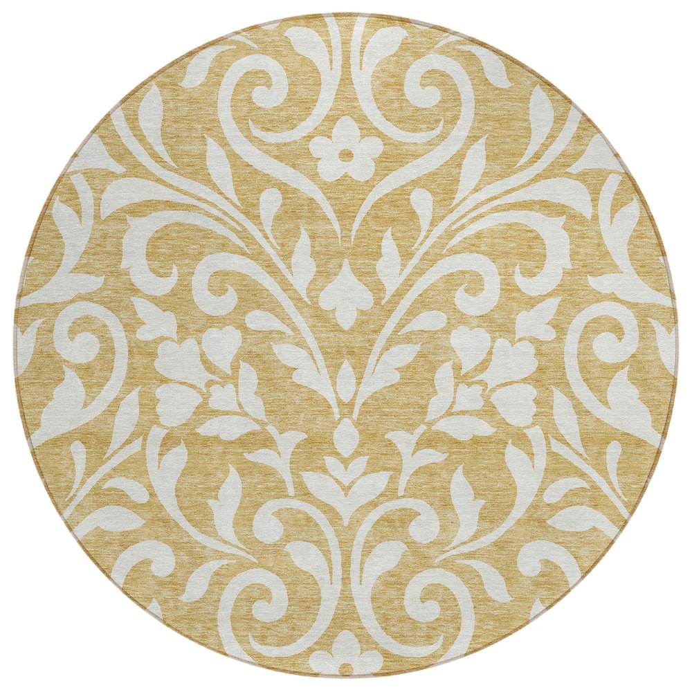Chantille ACN875 Gold 8' x 8' Rug. Picture 1