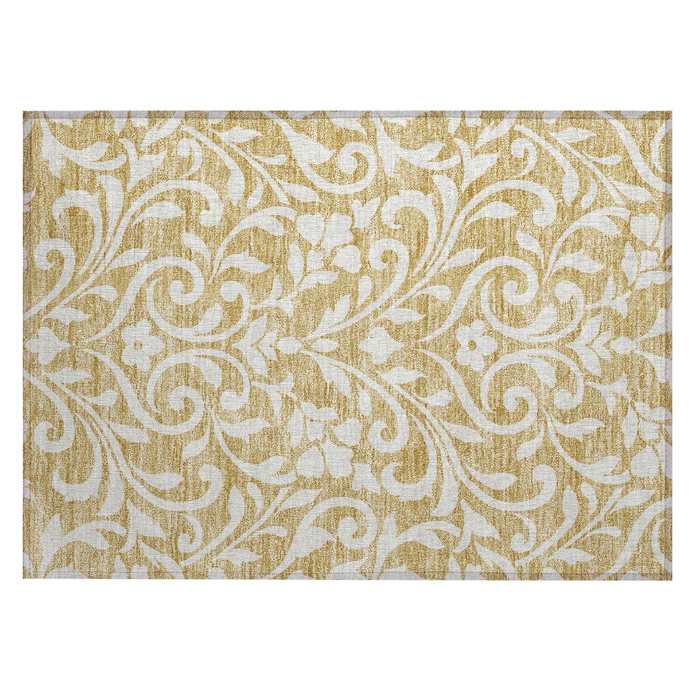 Chantille ACN875 Gold 1'8" x 2'6" Rug. Picture 1