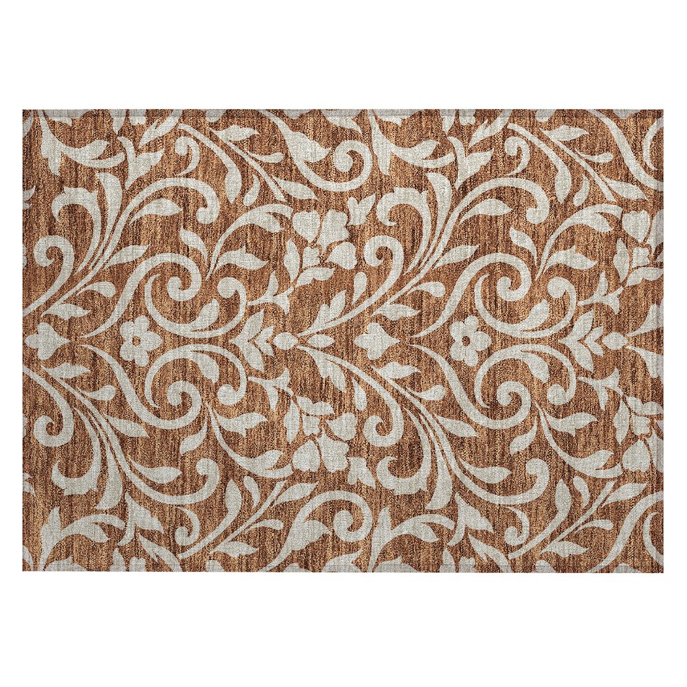 Chantille ACN875 Orange 1'8" x 2'6" Rug. Picture 1