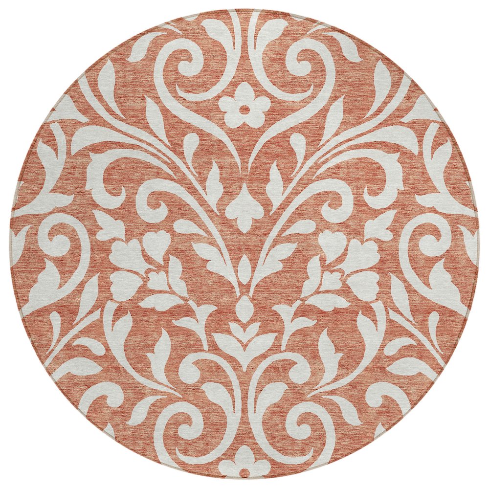 Chantille ACN875 Orange 8' x 8' Rug. Picture 1