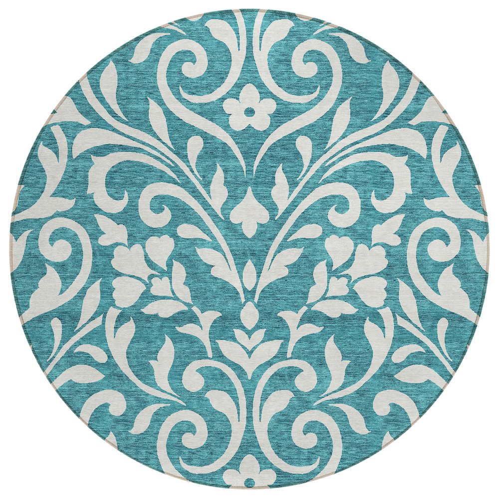 Chantille ACN875 Teal 8' x 8' Rug. Picture 1